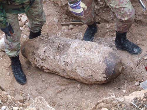 bomba inesplosa
